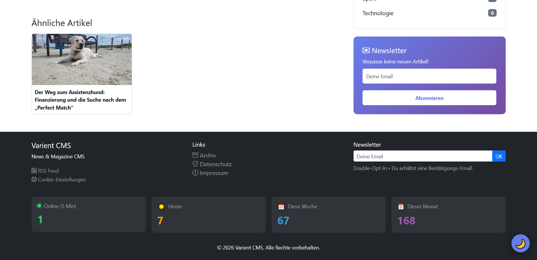 News & Magazine Content Management System