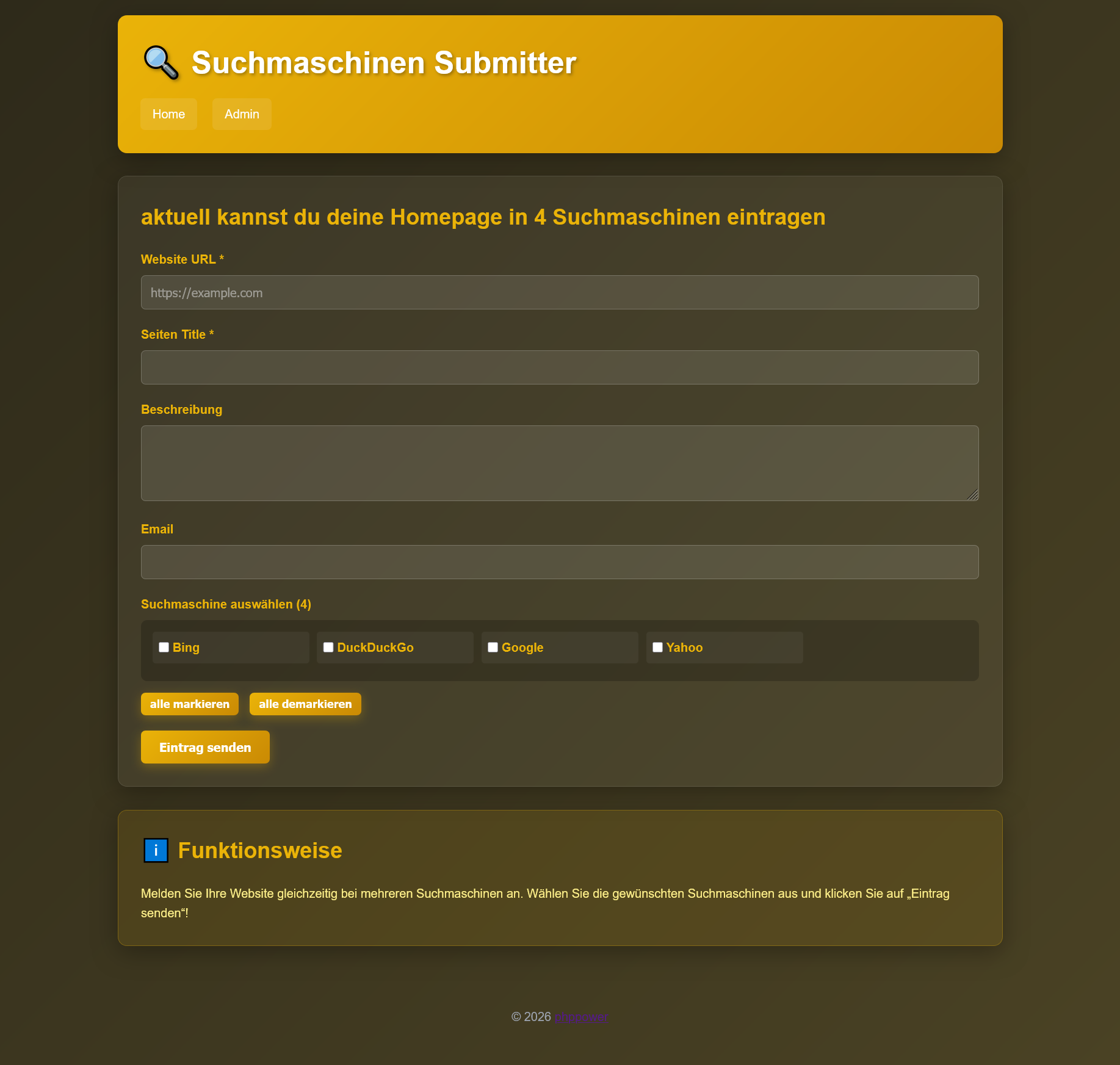 Suchmaschinen Submitter