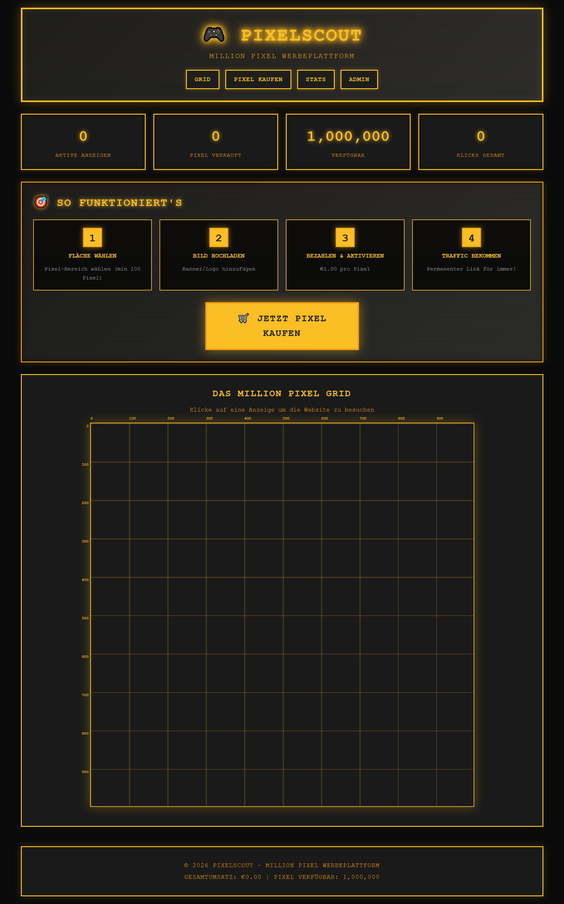 Million Pixel Werbeplattform