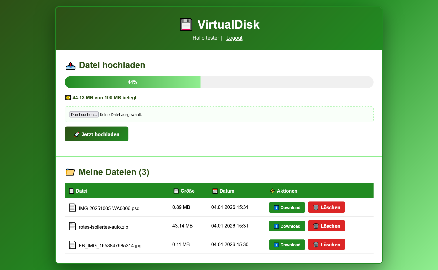 Virtuelle Festplatte