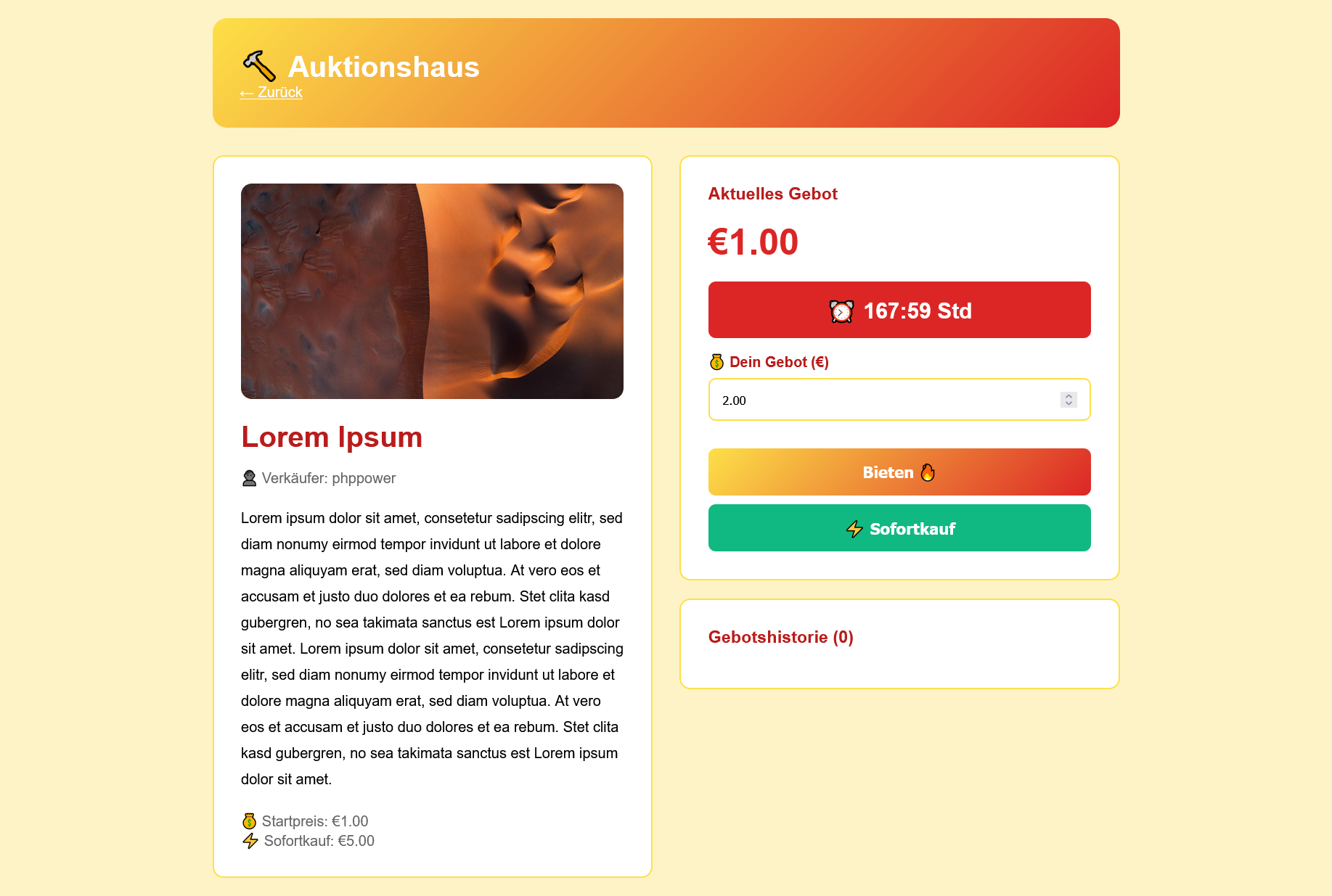 internes Auktionshaus