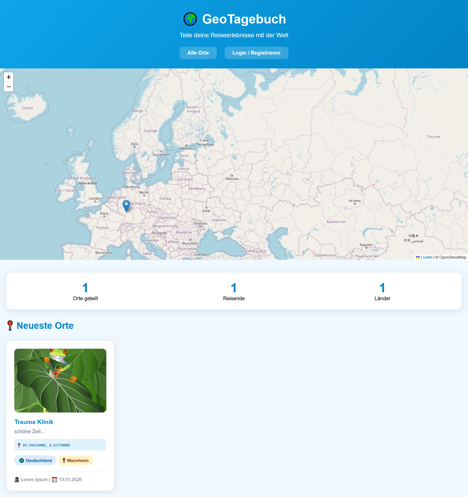 GeoTagebuch öffentlich
