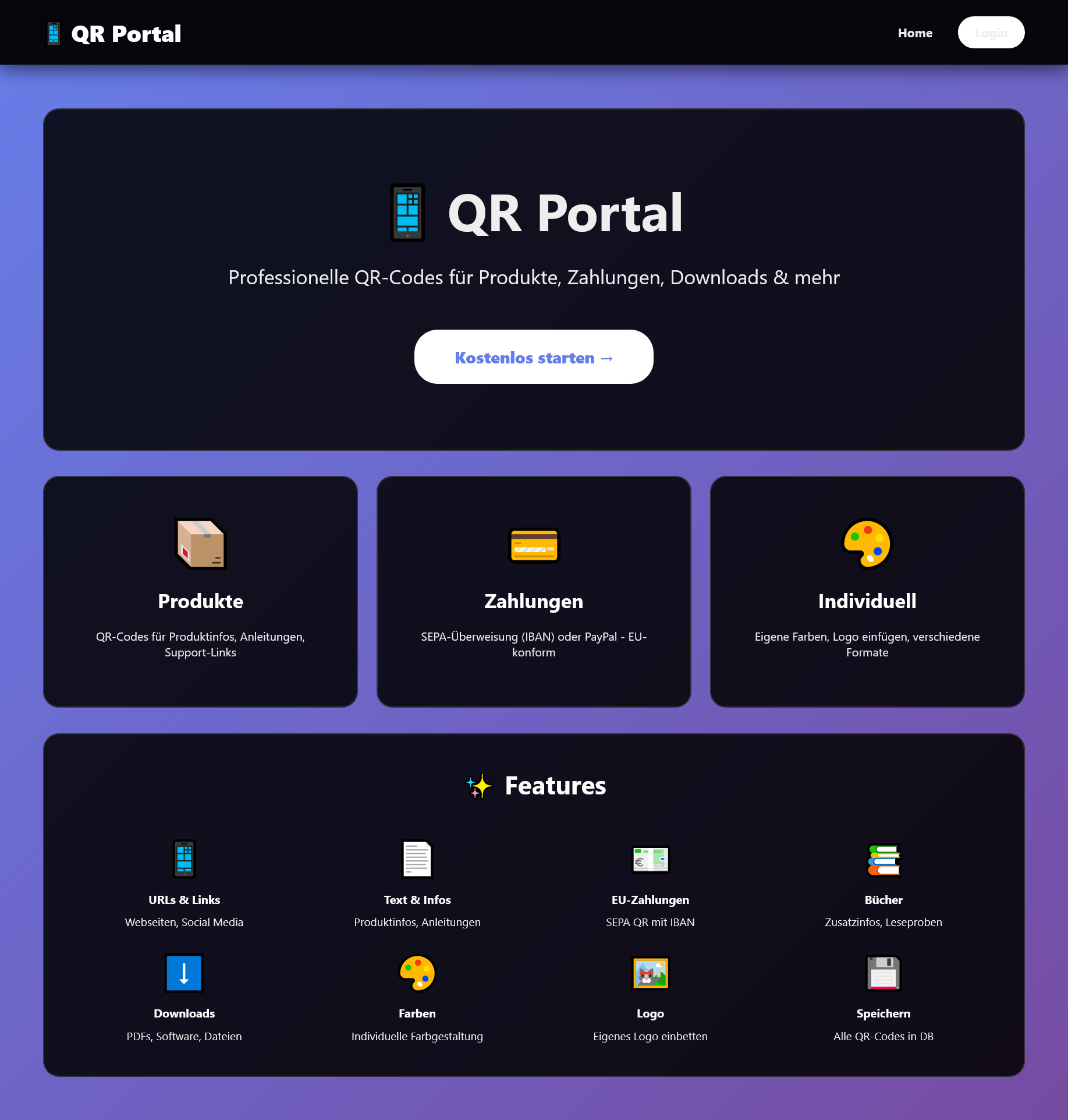 QR Portal - Professionelle QR-Codes