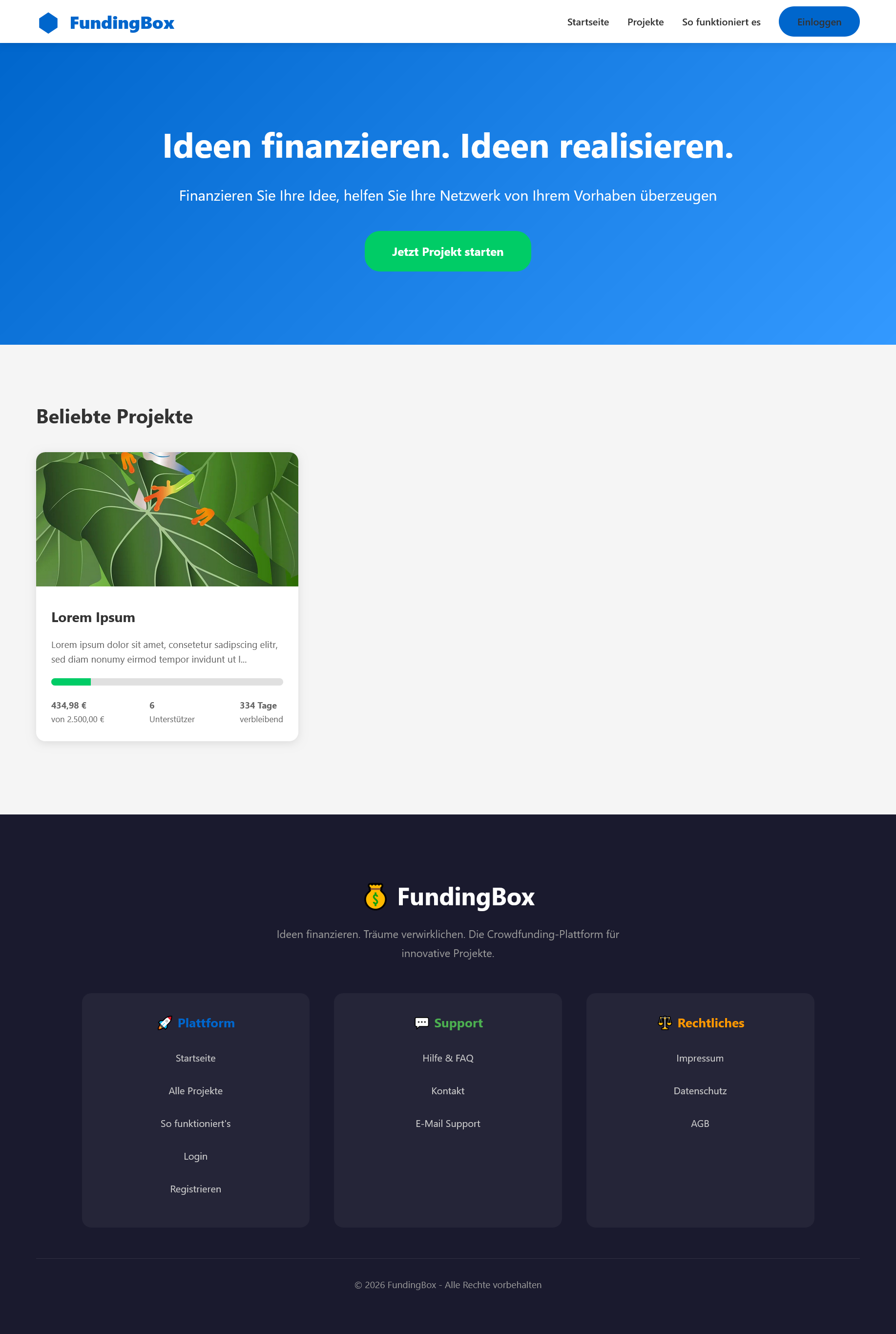 FundingBox - Professionelle Crowdfunding-Plattform