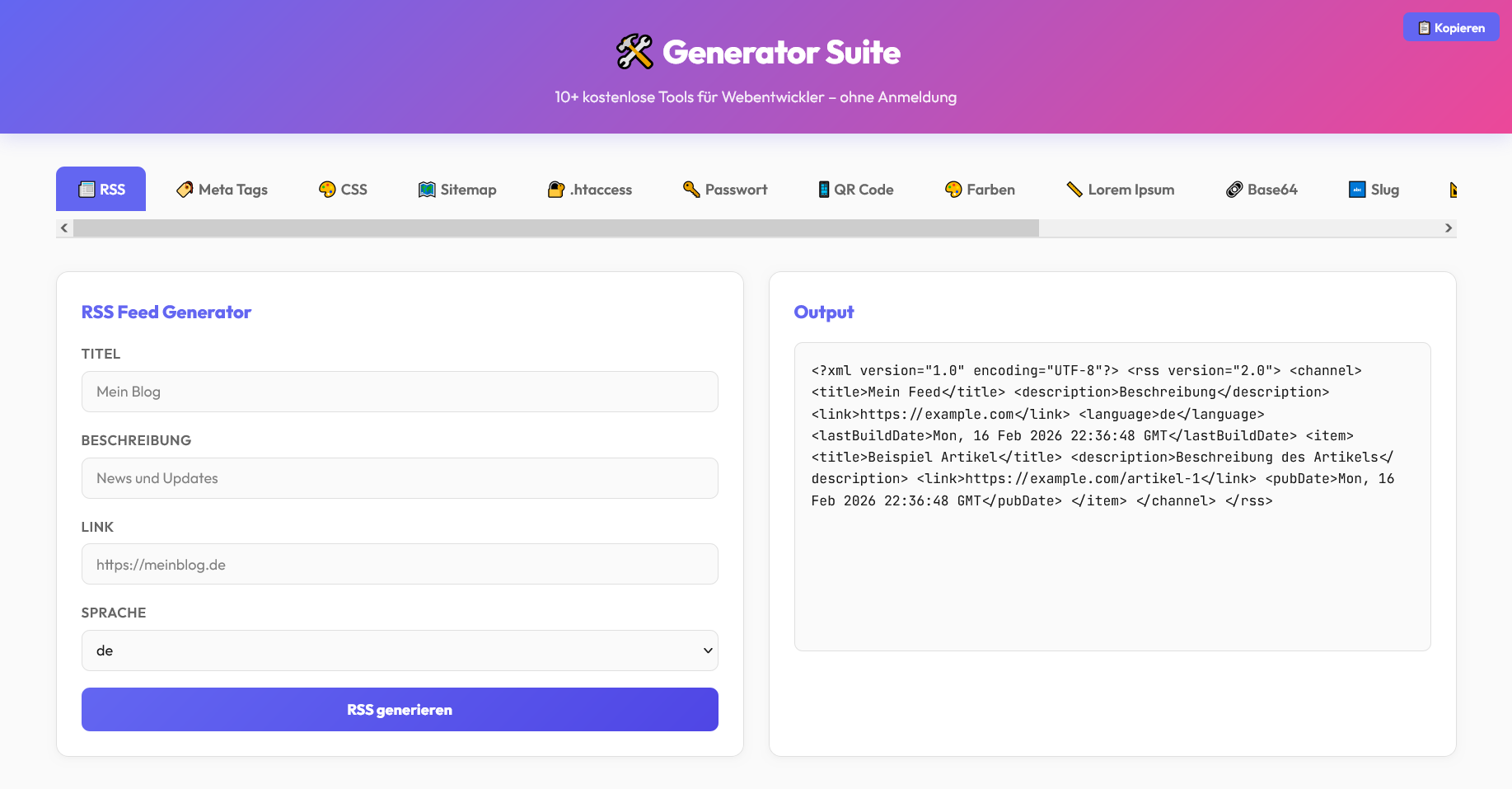 Generator Suite